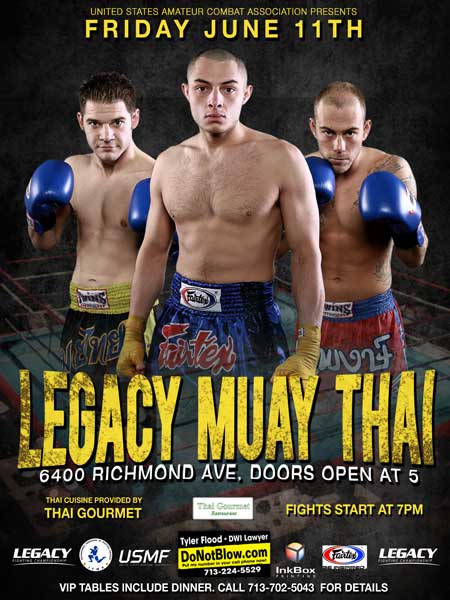 United States Muaythai Federation – Texas and California face-off for Legacy Muaythai !!