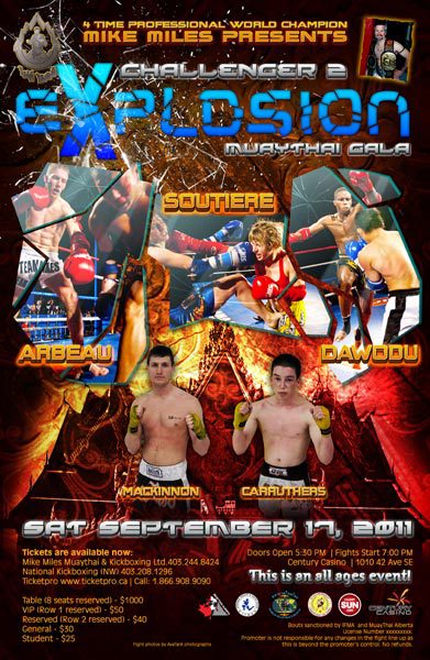 CHALLENGER 2 – ‘EXPLOSION’ Muaythai Gala