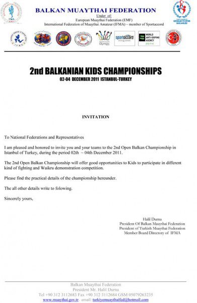 2nd Open Balkan Kids Muaythai Championsips