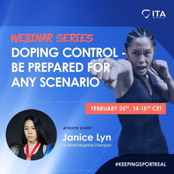 ITA Webinar #2: Doping Control – be prepared for any scenario