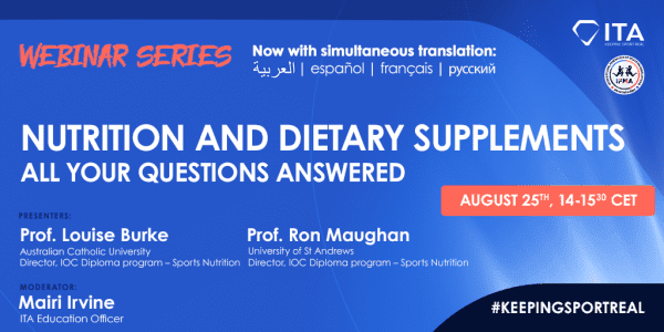 IFMA Stakeholders Participate in the ITA Webinar on Nutrition and Dietary Supplements