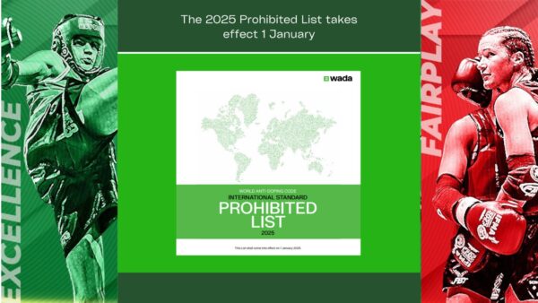 Reminder: WADA’s 2025 Prohibited List comes into force on 1 January