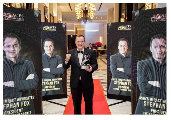 Press Release: Stephan Fox honored with aces award as Asia’s impact advocate